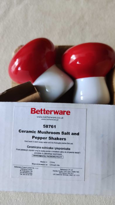 Solniczka i pieprzniczka -komplet z betterware