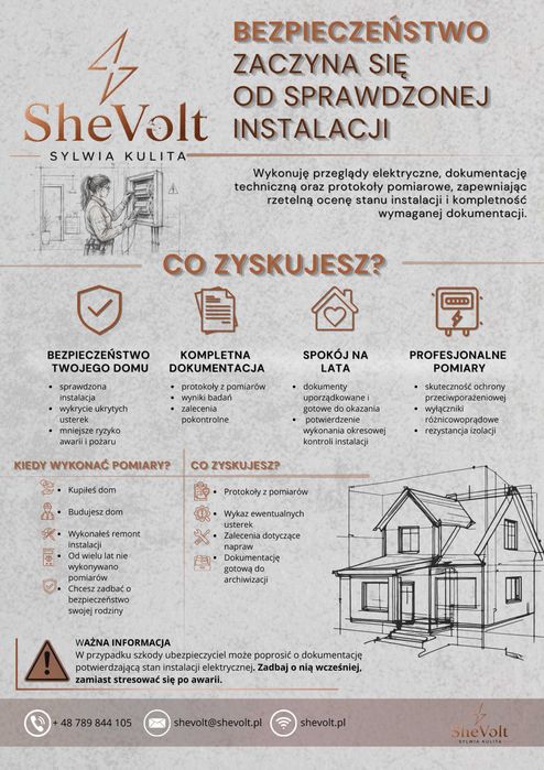 Przegląd instalacji elektrycznej 5-letni | Pomiary | Protokół