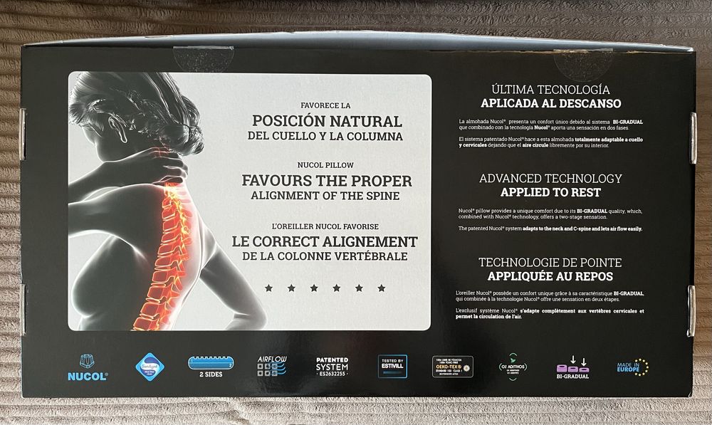 Ортопедическая подушка Nucol, 70×40 см