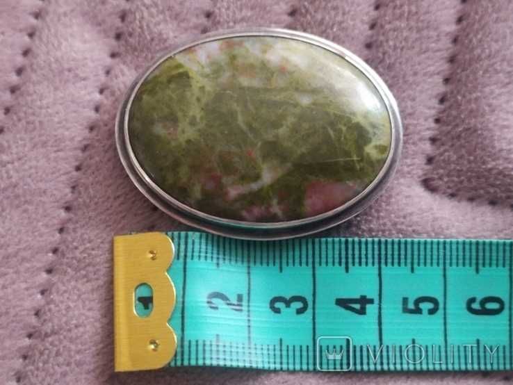 Брошь вінтажна срібло