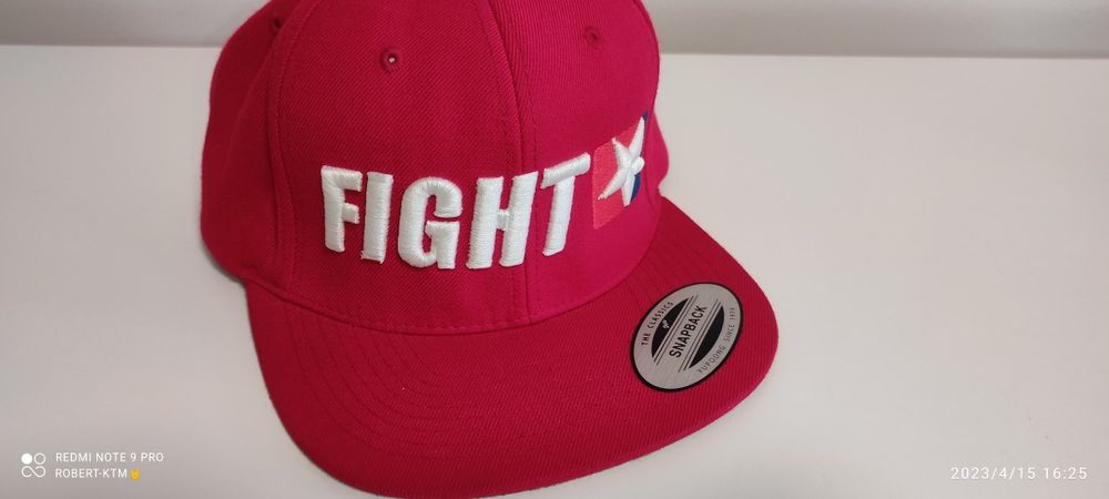 Czapka firmowa "trzeba zapier...ć" czerowona Fight!!