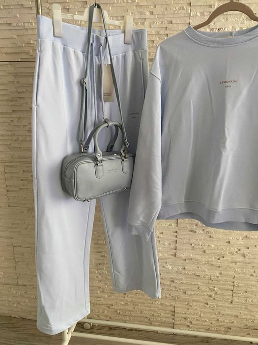 Lemonada dres baby blue szerokie spodnie bluza logo