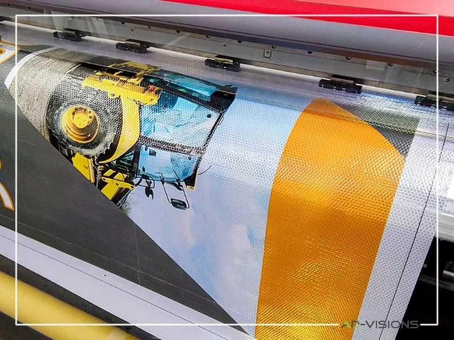 Banery Reklamowe, BANERY ODBLASKOWE, Druk wielkoformatowy