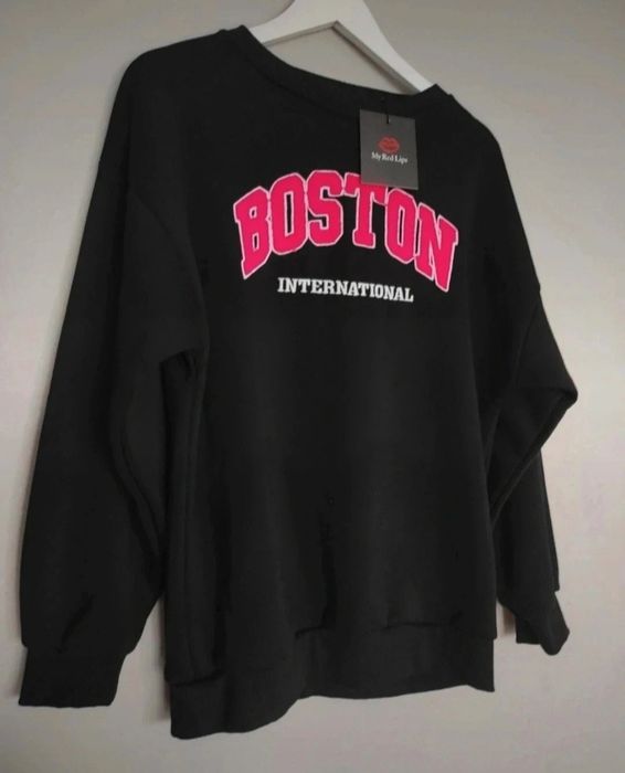 Bluza bawełna ocieplana grubsza MY RED LIPS r.S/M/L małe xl