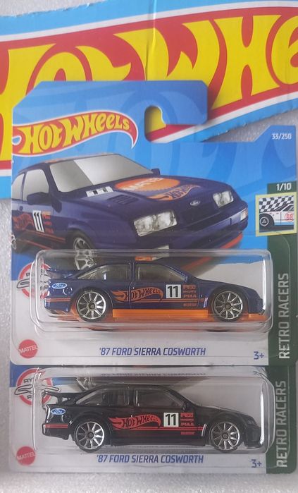 Conjunto 2 , 87 Ford Sierra Cosworth Hot Wheels