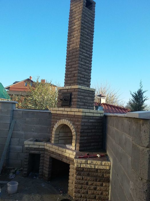 Барбекю,Мангали.Печи под казан.кладка.