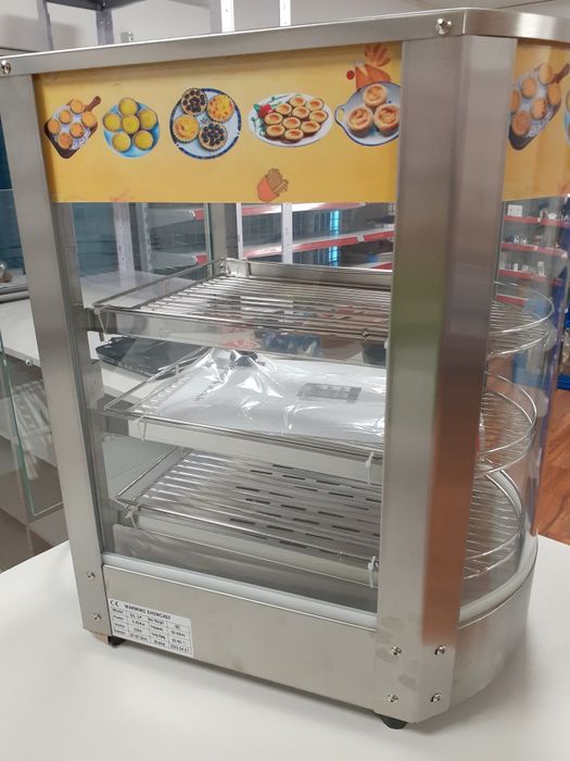 Vitrine Expositora Aquecida com Vidro Curvo *NOVO*