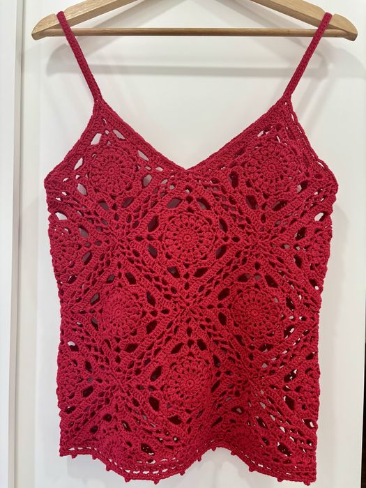 Top crochet feito à mão - Tamanho M