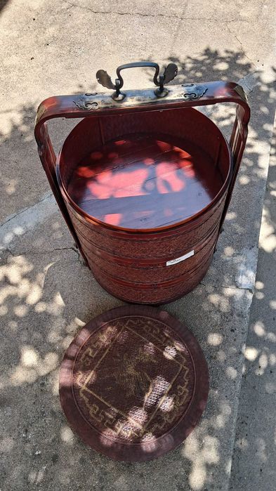 Cesta de enxoval Chinesa lacada