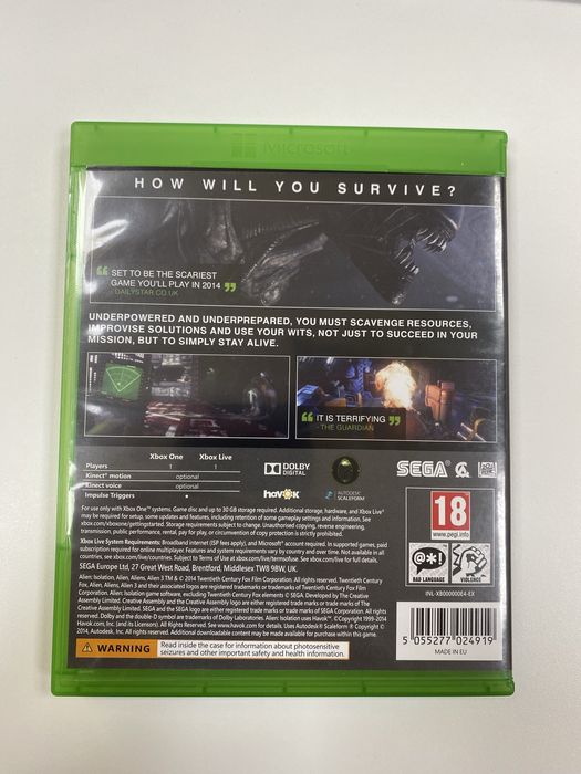 Alien Isolation - Xbox One - Jogo