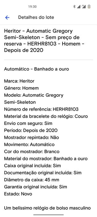 Relogio Heritor Automatic