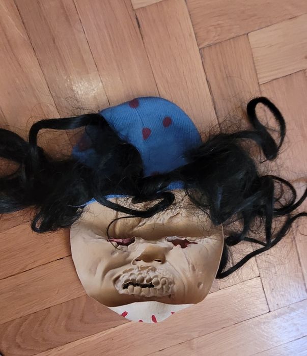 Nowa maska zombie gumowana Halloween