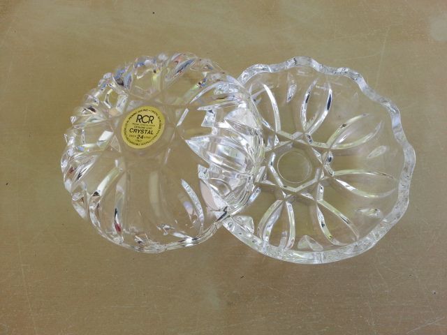 2 Peças decorativas em Cristal RCR