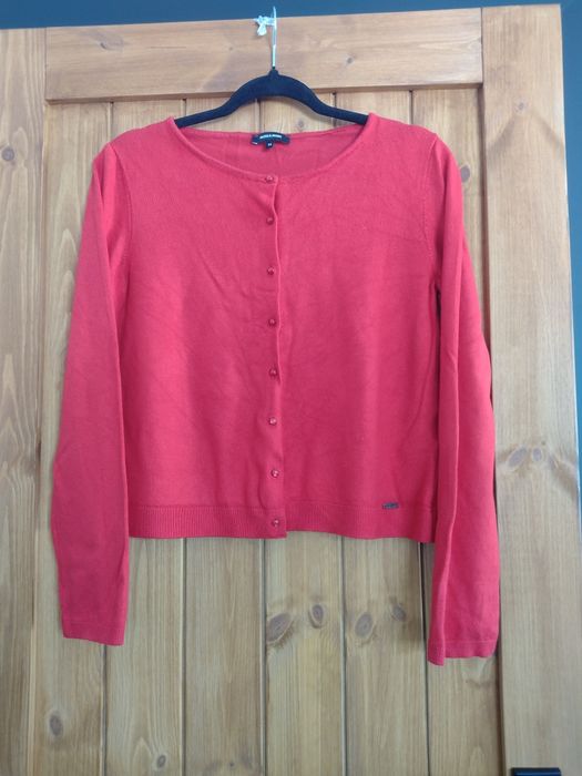 Czerwony sweterek z viskoza S/M