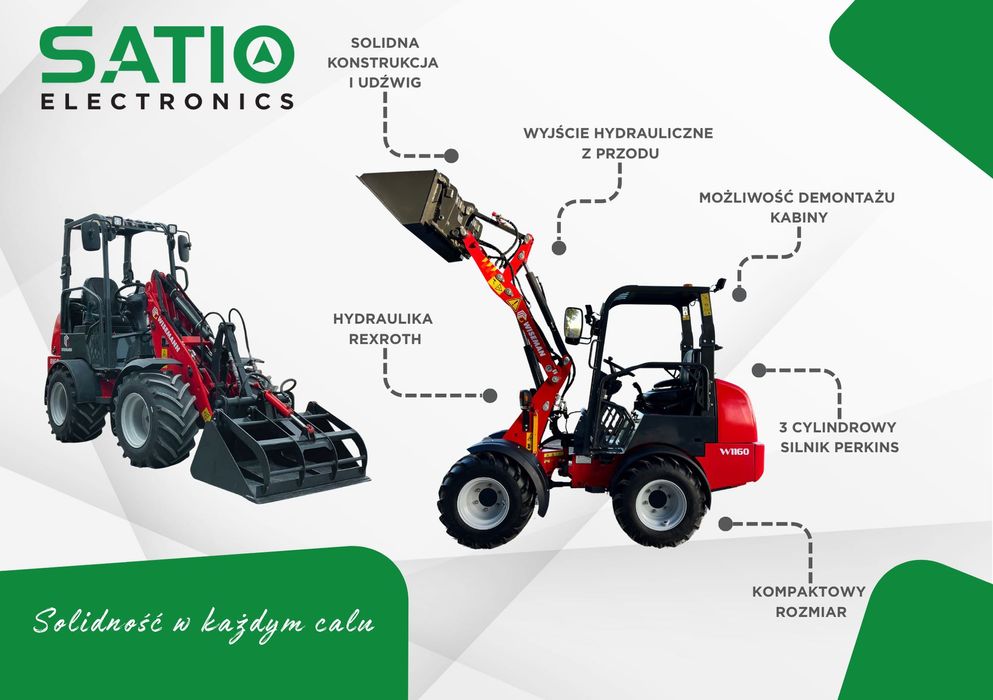 Mini- Ładowarka WISEMANN W1160 | Do zadań SPECJALNYCH