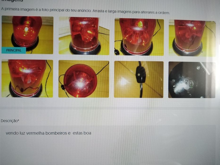 Vendo luz vermelha bombeiros