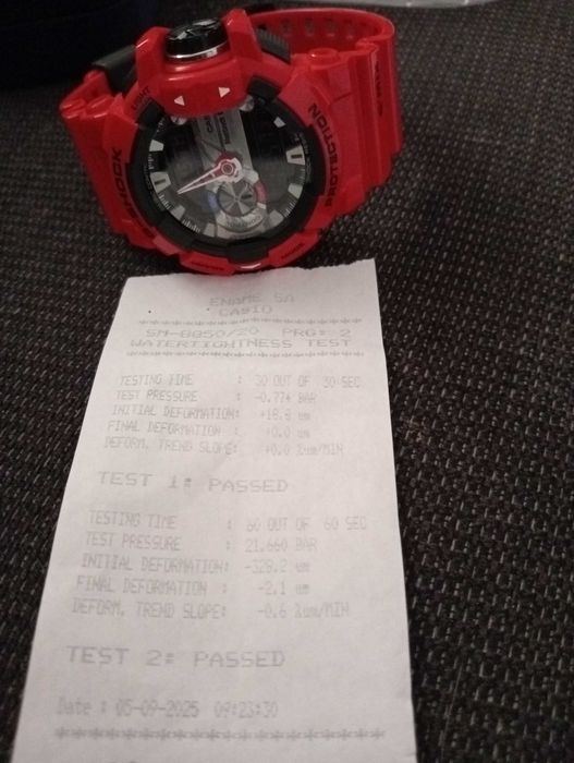 DESCIDA DE PREÇO Relógio Casio G-Shock Bluetooth Vermelh GBA-400-4AER.