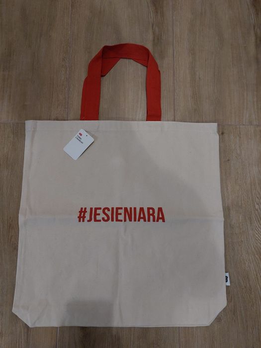 Wielka torba bawełna #Jesieniara 54x 55x 10 cm eko nowe mega