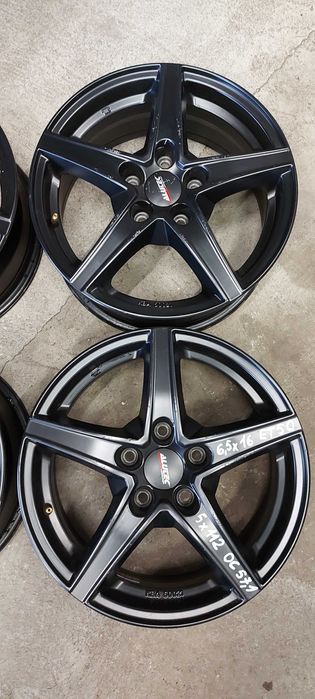Felgi aluminiowe 6,5jx16 et50 5x112 Vw Seat Skoda Audi Czarne