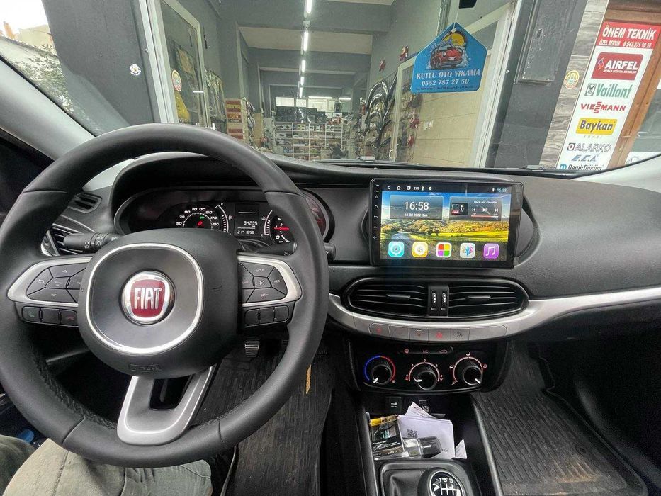 (NOVO) Rádio 2DIN 9" • Fiat TIPO (2015 até 2018) • Android [4+64GB]