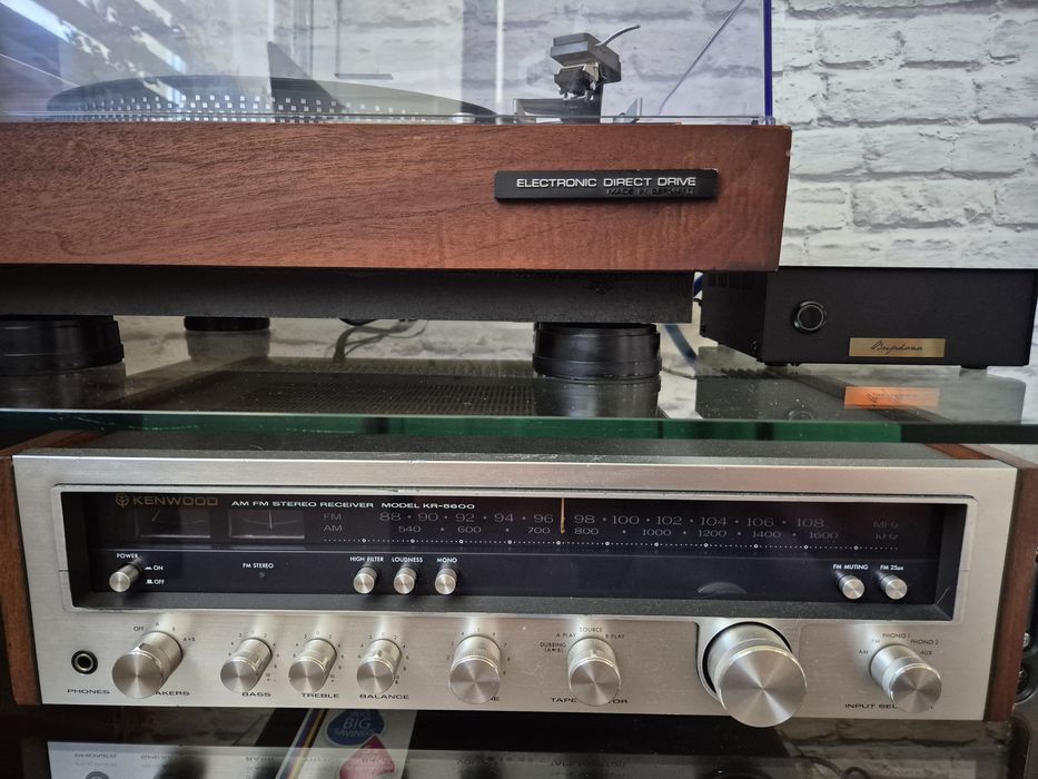 Gramofon Dual 721 + amplituner + przedwzmacniacz + kolumny + winyle