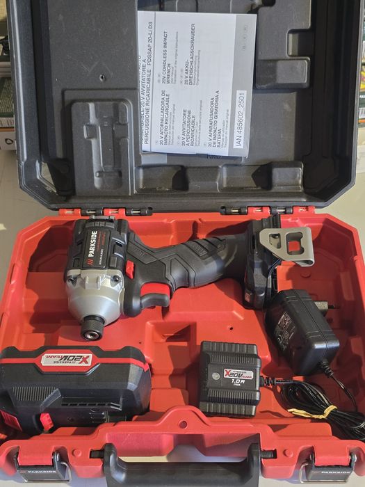 Aparafusadora impacto 20v parkside performance