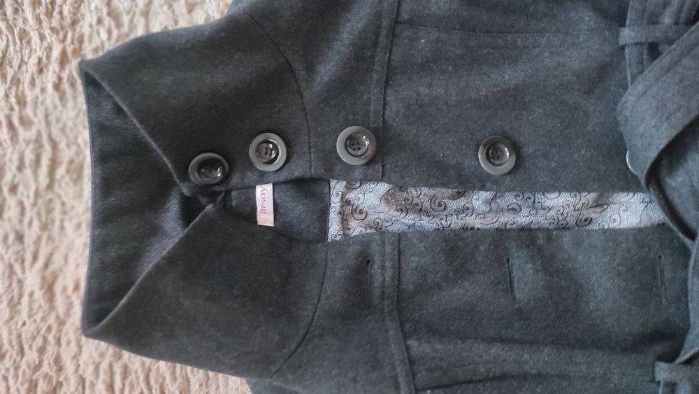 Nowy płaszcz Orsay na jesień szary damski elegancki roz.38