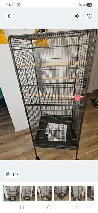 Klatka dla papugi kanarka 146cm NOWA