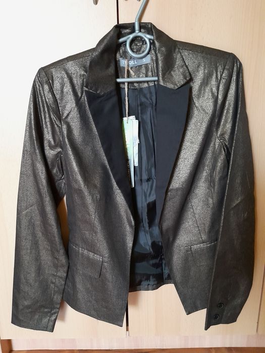 Marynarka złoto-czarna,bawełna r.36 lub r.38"Troll"nowe