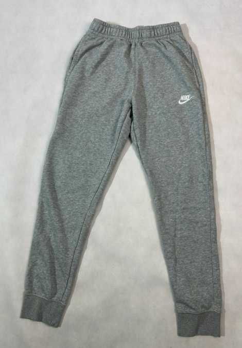 Klasyczne spodnie dresowe dresy Nike szare ze ściągaczami Basic