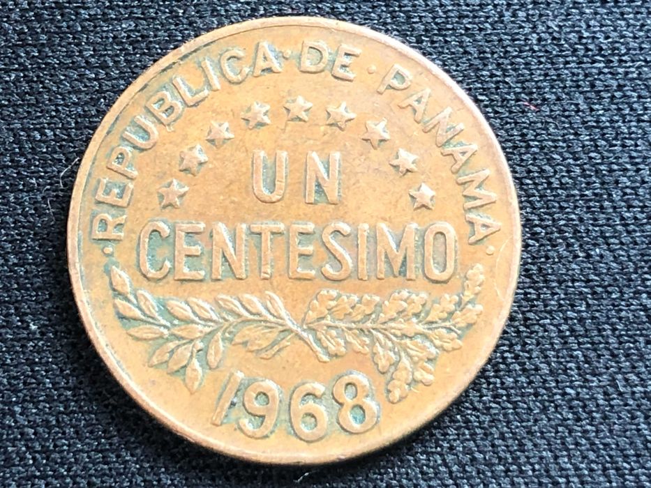 Lote de 2 moedas do Panamá - Moeda Centesimo