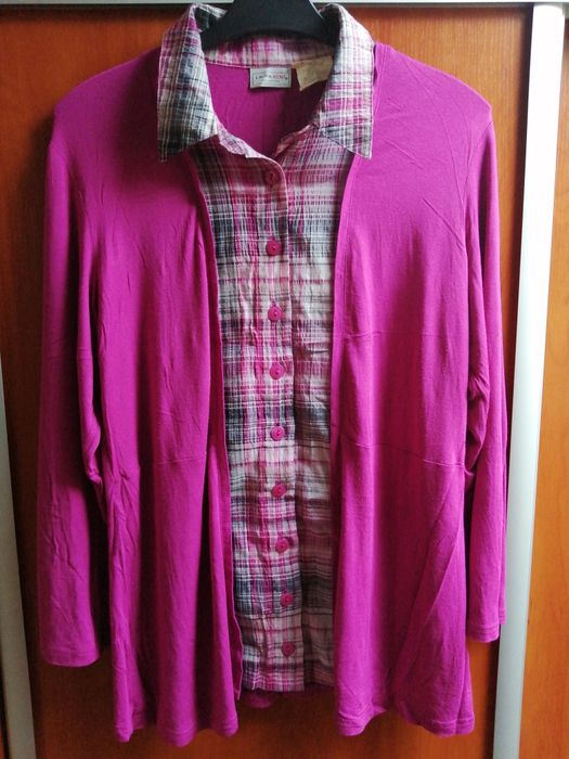 ŁADNA duża Bluzka Laura Kent viskoza 46 stan idealny