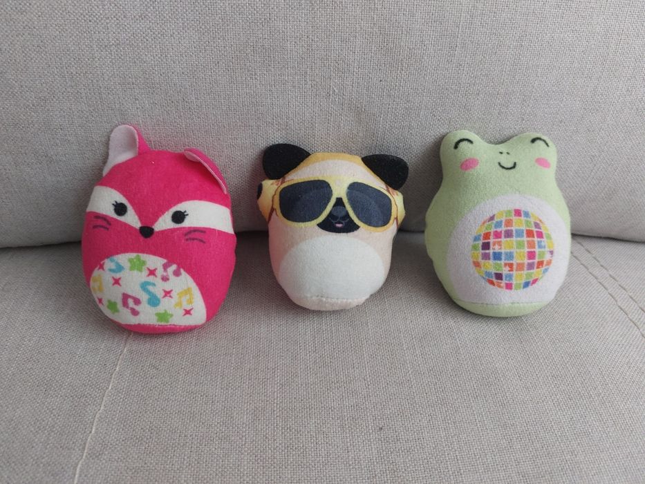 3 maskotki Squishmallows
