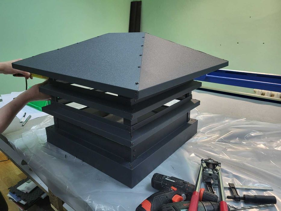 Накривка димоходу жалюзі Флюгарка на трубу Ковпак димаря