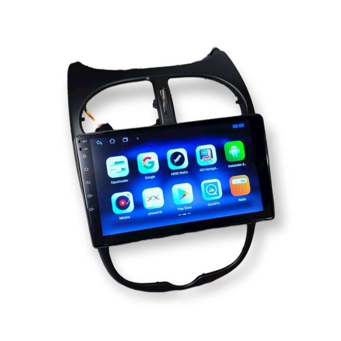 Radio 2 DIN Android para Peugeot 206 - Novo Garantia