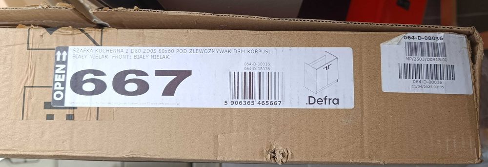 Nowa szafka pod zlewozmywak + zlew