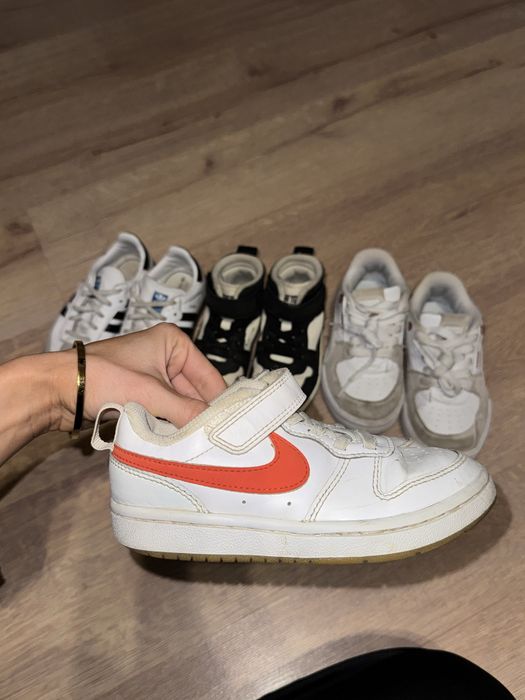 Кеди nike білі на липучках