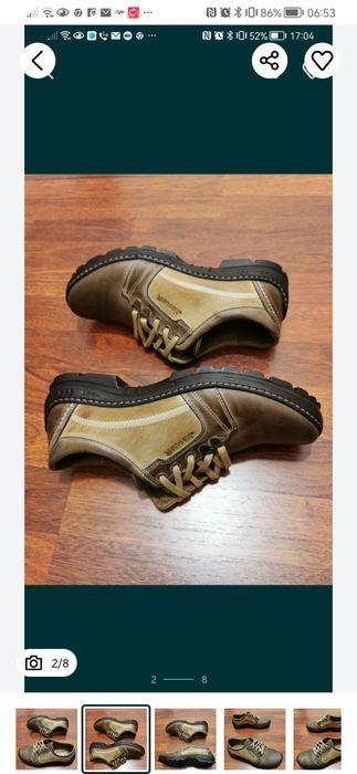 Joker Skórzane Buty Męskie Super Lekkie Wygodne Brąz