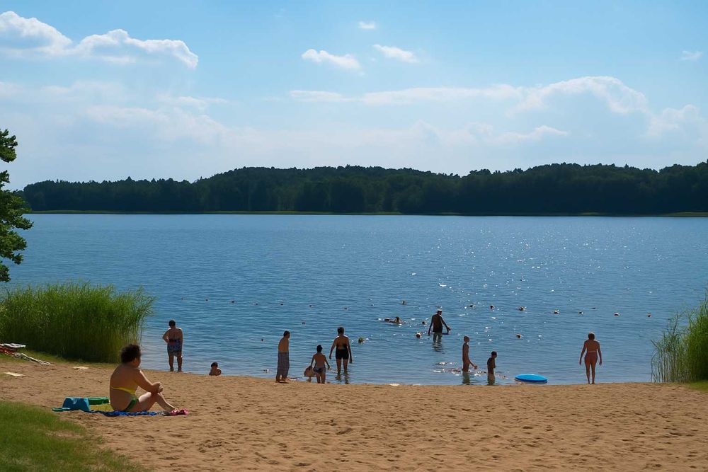 Mazury - apartamenty 4-6 os. sauna  jacuzzi jezioro plaża łowisko las