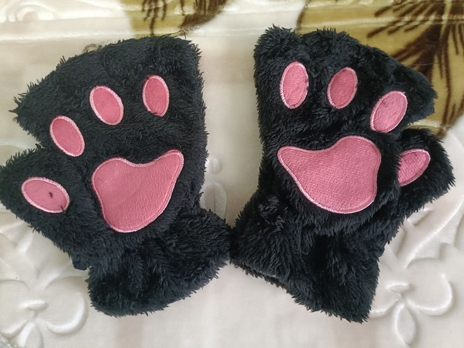 Набір для дівчаток безпальцеві рукавички, сумочка