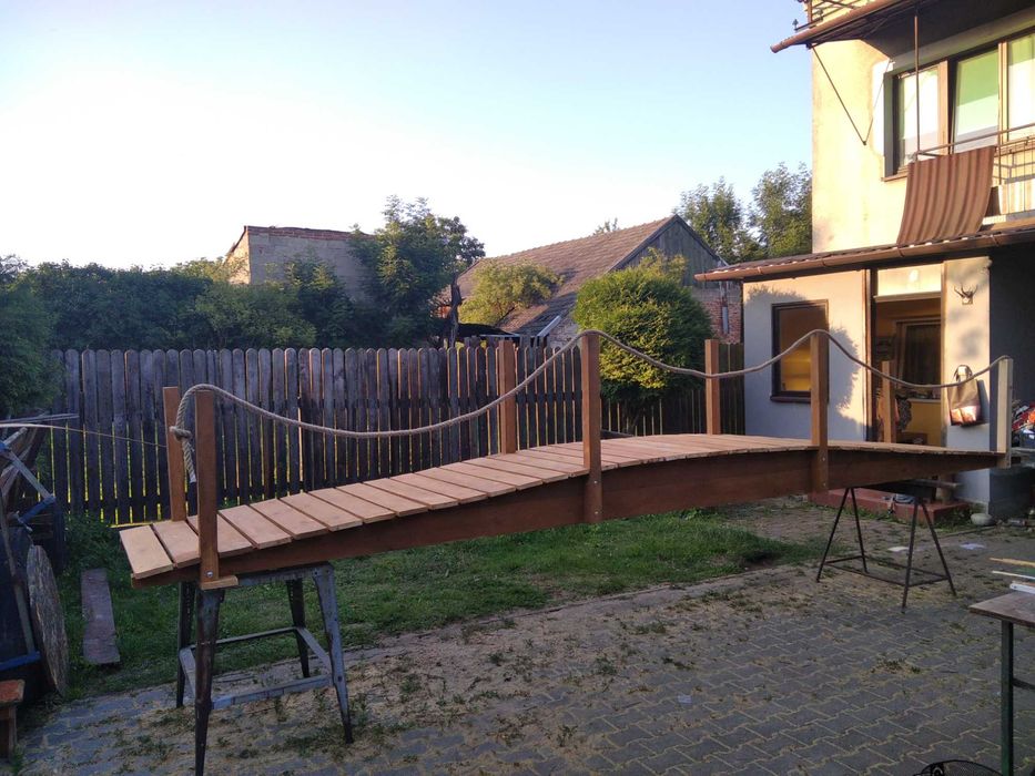 Kładka most drewniany 6 metrów