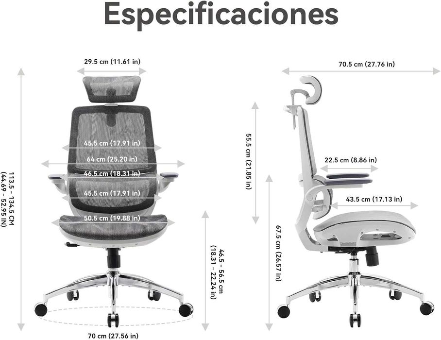 Cadeira Ergonómica de Escritório, Como Nova