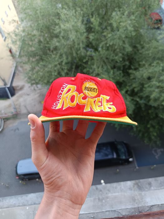 Vintage Czapka Snapback NBA Houston Rockets Retro Oldschool Y2K SWAG