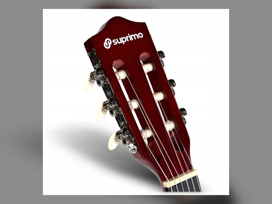 Nowa Gitara Klasyczna 4/4 Do Nauki Zestaw Pokrowiec Pasek Struny