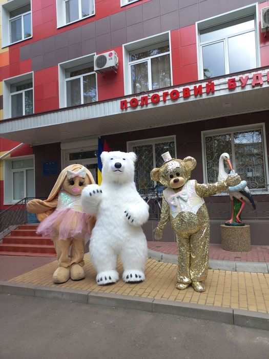 Выписка из роддома,встреча,белый мишка.Аниматоры