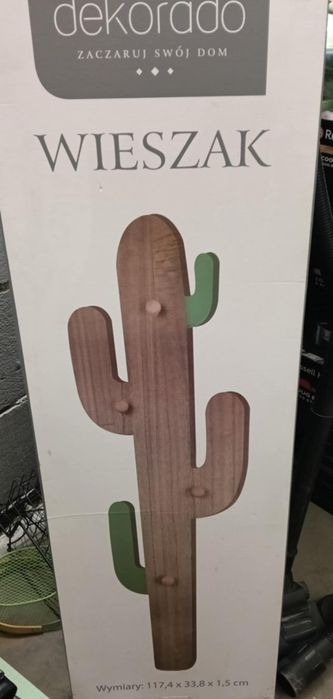 Wieszak super dekoracja kaktus 117,4*33,8*1,5cm