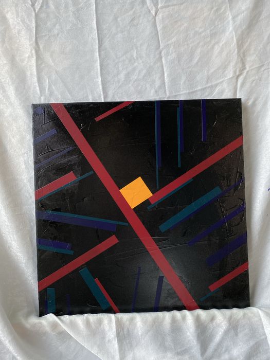 Abstrakcja obraz akrylowy na płótno poliestrowe 40x40 "Point of view"