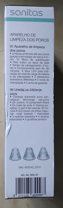 Aparelho de limpeza de poros Sanitas
