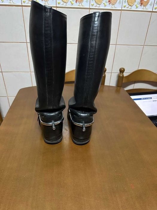 botas cabedal preto