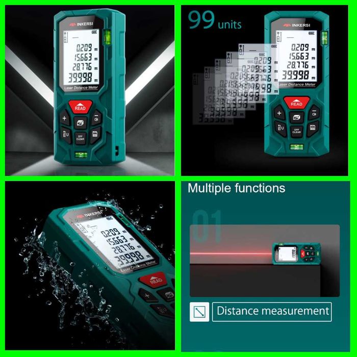 INKERSI Цифровой лазерный дальномер лазерна рулетка 40 м дальномір !!!